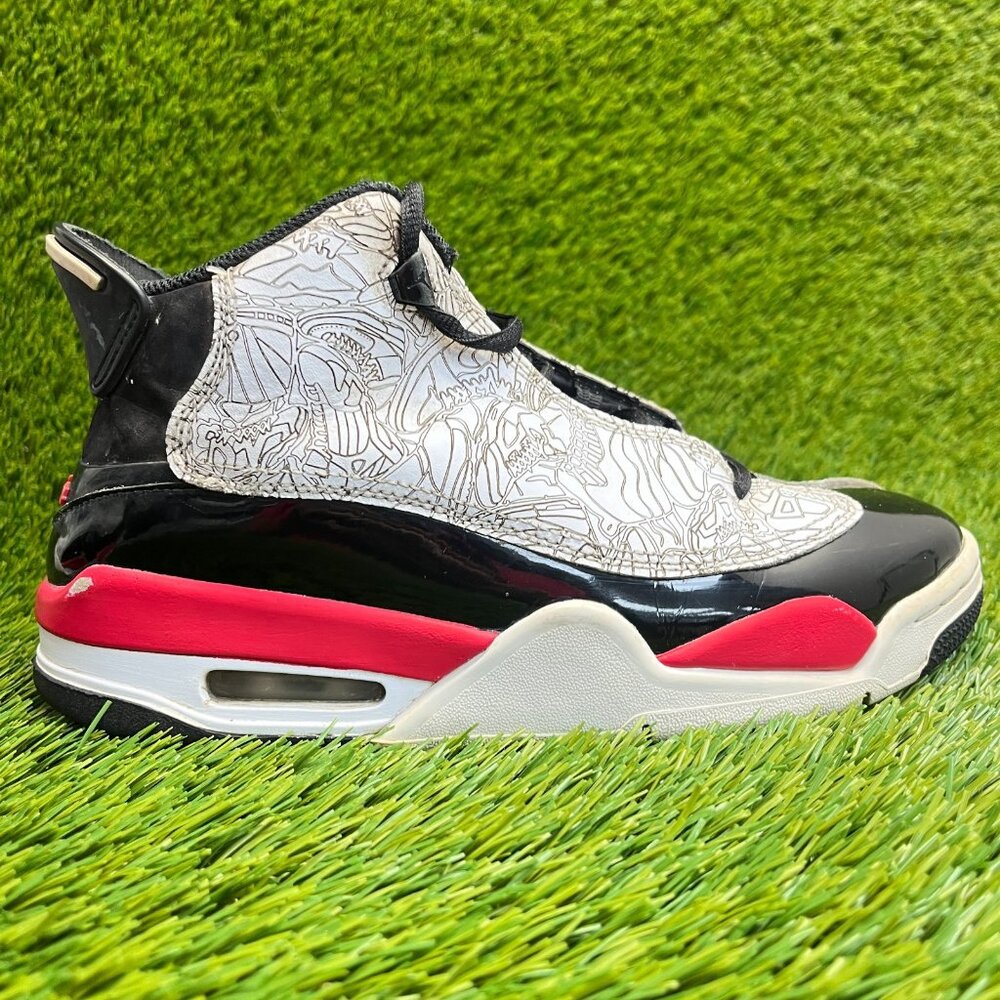 Nike Air Jordan Dub Zero Boys Size 6.5Y White Black Basketball Shoes Sneakers
